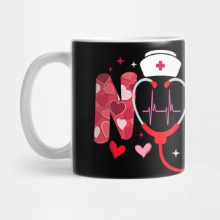 Nurse Valentines Day Valentine Scrub Top Women Scrubs NICU Mug